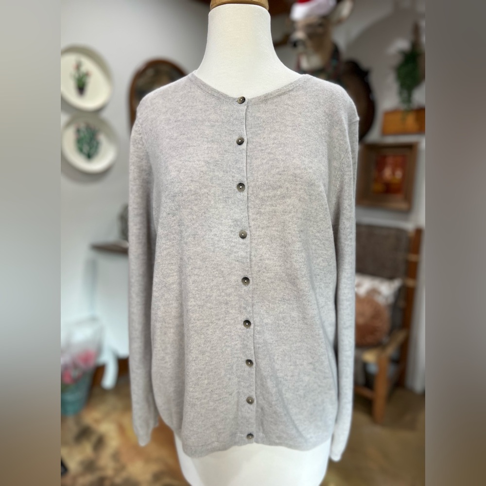 Boden cashmere cardigan gray size 14